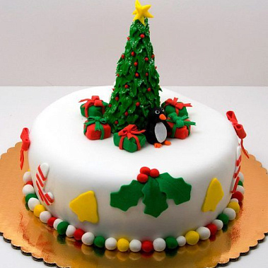 Торт новогодняя ель купить - магнитогорск.сладкоежкин.рф