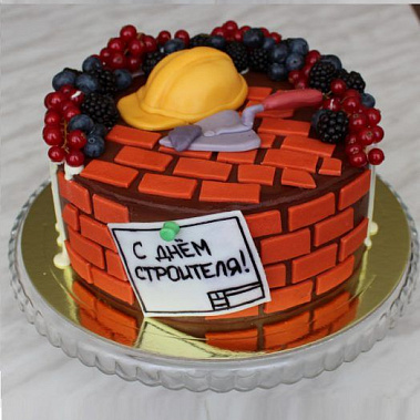 Торт подарок строителю купить - магнитогорск.сладкоежкин.рф